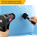 Gomake Vinyl Wrap Tool Window Tinting Kit with Heat Gun 16FT Cord,Sponge Roller,Magnet Holder,Vinyl Tucking Tool,Tint Squeegee, Film Cutter for Car Wrapping, Graphics and Decal Installation
