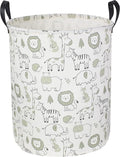 CLOCOR Baby Laundry Basket,Collapsible Kids Toys Storage Baskets,Nursery Hamper for Boys and Girls,Jungle Bedroom Decor,Gift 