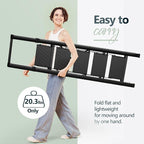 WOA WOA 5 Step Ladder for 10 Feet High Ceiling, Lightweight Foldable Ladder with Non-Slip Wide Pedals, Step Stool with Safe H