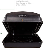 SportRack Vista XL Rear Opening Cargo Box,Black