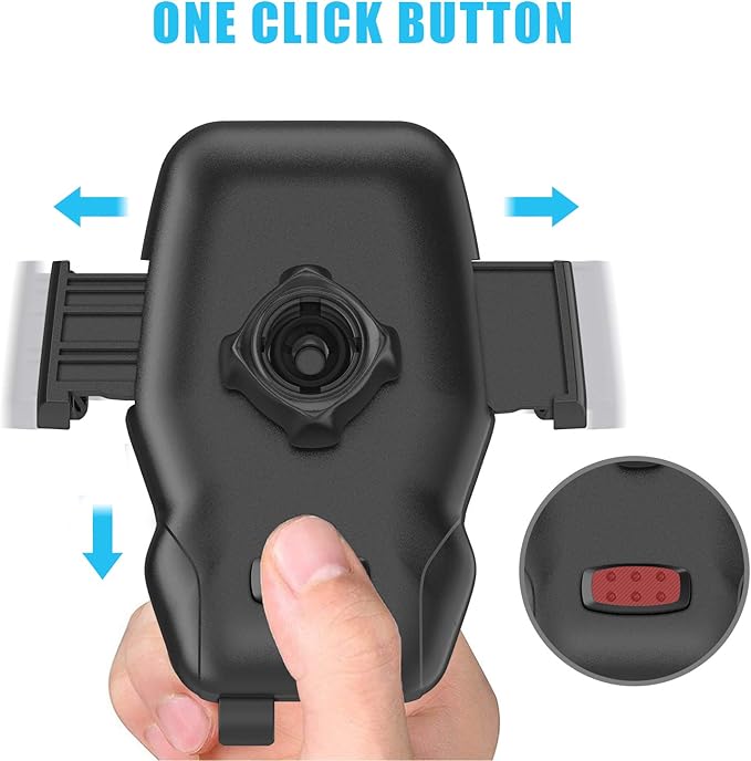 WixGear Universal Car Phone Mount CD Slot Car Mount Holder with New Gravity Self-Locking Design Mount, Compatible with All Phones (New Self-Locking)
