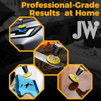 136PCS 3 Inch Wet/Dry Sanding Disc & Polishing Kit, 60-10000 Grit Hook & Loop Pads with Hand Pad for Drill or Manual Use, Hea