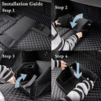 Car Storage Organizer - Compact PU Leather Bin for Trunk, Front Seat, Back Seat & Car Floor