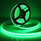 Outdoor Green 12V LED Strip Lights 16.4ft, Double Row Super Bright 2400 LEDs Waterproof IP67, Dimmable Flexible Tape Lights for Outdoor, Truck, RV, and Boat Lighting