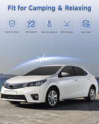 6PCS Window Shades for Toyota Corolla(2014-2018) Accessories – Full Coverage Sun Shade for Side Windows, Rear Triangular & Windshield – UV Protection & Privacy for Camping, Napping, Relaxing