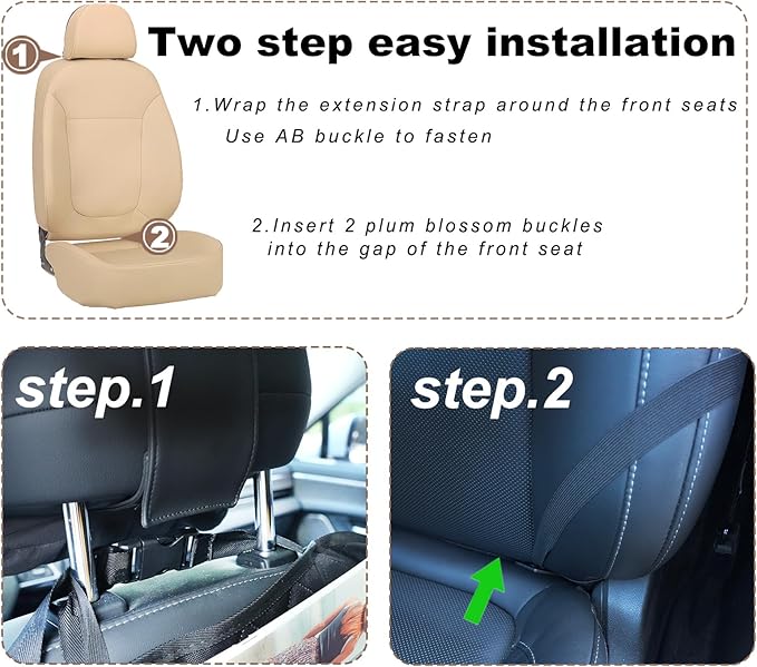 Car Seat Organizers,Multi-functional Back Seat Protectors, Storage Pouches, Child kicking prevention and Tray Holders Kick Mats Back (for Cars, Kids,and Rear Seats) (Black, 1 Pack with Food Tray)