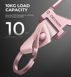 Dexnor Heavy Duty Key Chain Bottle Opener, Carabiner Key Ring Clip Aerospace-grade Stainless Steel Car Key Fob Holder Organiz