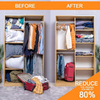 GONGSHI Vacuum Storage Bags, Space Saver Seal Bags For Clothing, Blankets, Comforters, Pillows, Clothes Storage,Travel Luggag