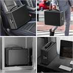 ENGPOW Fireproof Document Box with Lock, Fireproof Water Resistant Heat Insulated Safe Box Hard Case with Fireproof Zipper, P