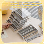 Necklace Organizer Box with 5 Drawers 30 Compartments, Dustproof Velvet Necklace Display Tray, Acrylic Necklaces Display Case