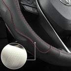 West Llama 3D Texture Steering Wheel Cover for Toyota, Anti-Slip Design, Premium Leather, Custom Fit for 14.5-15 inch, Stylis