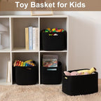 OIASKET Storage Baskets for Organizing, Woven Decorative Baskets for Shelves - Books, Towels, and Clothes, Cotton Rope Toy St