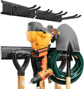 TIDYME Garage Tool Organizer Wall Mount - 32 inches - Sturdy Storage Rack with Adjustable Hooks, Anti-Rust - Easy Installatio