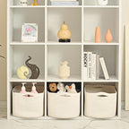 ICERZCZ Large Storage Baskets for Organizing Shelves, Woven Cotton Rope Bins for Baby Nursery Organization, Book Toy Towel Or