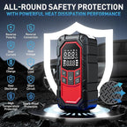 Jump Starter with Air Compressor,Car Battery Jump Starter (9.0 Gasoline/6.5L Diesel) with 150PSI Digital tire inflator