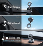 2026 Upgraded Vacuum Magnetic Car Phone Holder 360° Reinforced 96LBS Ultra Suction Cup Phone Mount for MagSafe Cell Phone Holders for Your Car/Gym/Mirror Mount for iPhone & Android