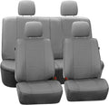 FH Group Full Set Faux Leather Car Seat Covers for Low Back Front Seat Covers, Airbag Compatible, Split Bench Rear Seat, Univ