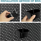 248PCS Pegboard Accessories Organizer Kit,1/8 and 1/4 inch Pegboard Hooks Assortment, Pegboard Bins, Metal Hooks for Hanging 