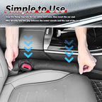 Aokdom 2026 Latest 2PCS Upgraded Car Seat Gap Filler with Fixing Ring,Elastic Car Gap Filler to Avoid Dropping Cell Phones/Keys,Essential Cars Gaps Seat Fillers Cars Accessories