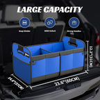 Sposuit Trunk Organizer for Car - 70L Collapsible Car Storage with 11 Pockets & Reinforced Handles, SUV Trunk Organizers for