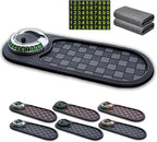RJDJ Multifunctional Car Anti-Slip Mat, 360° Rotatable 4-in-1 Mobile Phone Stand On-Board Anti-Slip Pad, Car Dashboard Suppor