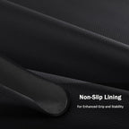 Leather Steering Wheel Cover for Ford Mustang 2005-2023, Anti-Slip and Breathable Segmented Design,Thin Car Interior Accessories,Car Steering Wheel Cover for Men Women(Black Hole)