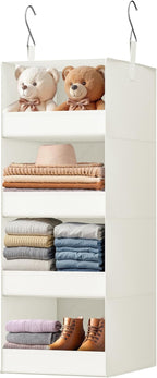 GRANNY SAYS 4-Shelf Hanging Organizer, Closet Hanging Shelves, Closet Hanging Storage Organizers, Organization for Bedroom, L