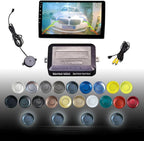 LCD Parking Sensor Kit - Displays Data on Original Screen, Easy Rear Installation, Compatible with All Camera Formats (AHD, C