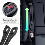 Car Seat Gap Filler Organizer, 2PCS Multifunctional Vehicle Fill Gap Blocker with Storage Slot Between Seat Console, Anti-Drop Auto Interior Organization, Universal for SUV Truck Sedan(Black)