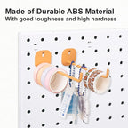 8Pcs Pegboard Wall Organizer Panels, White Pegboard Wall Mount for Craft Room, Garage, Kitchen, Living Room, Bathroom, and St
