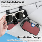 Sunglasses Holder for Car Visor Leather Eyeglasses Organizer Case for BMW X3 X5 X7 X1 3 4 2 5 Series Accessories