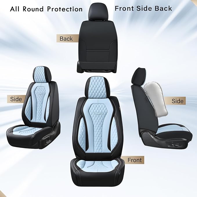 Coverado Car Seat Covers, Seat Covers Front Seats, Blue Car Seat Cover, Waterproof Car Seat Covers, Car Seat Cushion, Front L