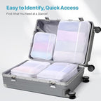 Cambond Mesh Packing Cubes for Travel Women - Lightweight Travel Bags Luggage Packing Organizer Travel Cubes for Suitcase wit