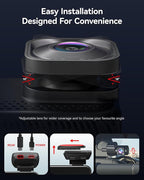 REDTIGER ViewClear 70 4K+2.5K Dash Cam Front and Rear, 8MP STARVIS 2 IMX678 x Noctura™ Sensor, Dual HDR Hyper Night Clarity, 