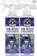 Chemical Guys Total Interior Cleaner & Protectant - 2 Pack (16 oz Each) All-in-One Car Interior Cleaner for Dash, Seats, Carp