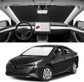 Custom Fit Windshield Sun Shade for Toyota Prius 2010-2022 (Not for Prius C/V), Blocks UV & Heat, Front Window Sunshade Accessories, Easy Fold & Store Keep Your Car Cooler