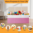Extra Large Toy Box,150L Foldable Sturdy Toy Storage with Lid,40"x14"x16" Kids Storage Organizer,Toy Chest for Boys&Girls,for