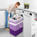 StorageRight Large Collapsible Laundry Basket Hamper with Easy Carry Handles，Freestanding Clothes Hampers for Laundry, Bedroo