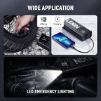 LEXIN P5 Tire Inflator Portable Air Compressor, 150PSI Electric Air Pump for Car Tires, 5000mAh Rechargeable Tire Inflator with Digital Pressure Gauge & Auto Shut-Off for Car, Motorcycle, Bike & Balls