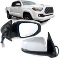 Right Passenger side Mirror Fits 2016-2022 Toyota Tacoma With Power Glass, Heated, Turn Signal丨Without Blind Spot Detection Match to White Paint Replace TO1321349 (7Pins)