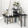 Homode Bathroom Counter Organizer Corner Shelf, Kitchen Countertop Organizer, 3 Tier Wood Counter Shelf Stand for Over The Si