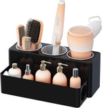 Lifewit Hair Tool Organizer Countertop, Removable Blow Dryer Holder for Bathroom, Acrylic Hot Tools Organizer Storage for Cur