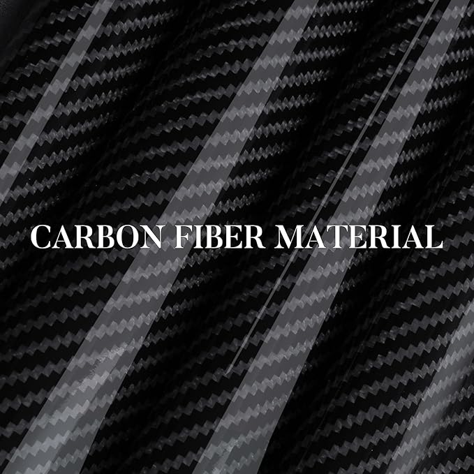 Carbon Fiber Steering Wheel Cover, Snap on Car Steering Wheel Cover Set Accessories 3pcs Wrap Grip Non Slip Protector Universal Glossy Black
