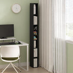 Furinno Fulda Book Shelf, 8-Tier Bookshelf, Bookcase with Space Saving Storage Shelf, 9.2 x 5.9 x 70.9, for Living Room, Bedr
