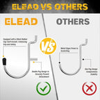 ELEAD 297 Piece Pegboard Hooks Kit, Peg Board Organizer Accessories with Bins for Organizing Various Tools, Fit 1/8 or 1/4 in