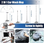Viewsun 21Pcs Car Cleaning Kit with High Power Handheld Vacuum, Car Wash Mop with Long Handle, Bucket, Detailing Brush Set, W