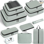 Mesh Packing Cubes for Travel, Durable Luggage Organizer with Sturdy Material and Double Zippers, Comprehensive Set for Trave