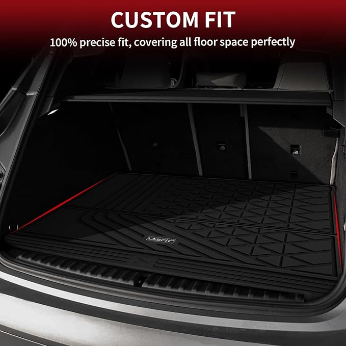 LASFIT Cargo Liner Fit for 2022-2024 2025 2026 BMW IX xDrive45 xDrive50 xDrive60 M60 M70, All Weather Protection TPE Car Trunk Mat for BMW IX Accessories, Anti-Slip, Black