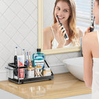 Toothbrush Holders Instant-Drying Organizer - Bathroom Countertop/Wall Mounted Electric Toothbrush Holder - Toothbrush Head T