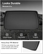KIWI MASTER Cargo Mat for 2018-2026 Honda Odyssey, Custom Fit All Weather Rear Cargo Liner, Heavy Duty TPE Tray Trunk Mat, Black